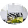 00788 Panel zakładkowy z listwą Zebra i plexi