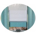 00907 Panel zakładkowy i 2 zasłonki - niebieska supełkową tkanina